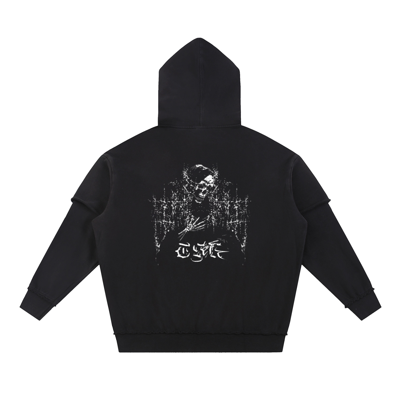 TSK Logo Double-Layered Hoodie