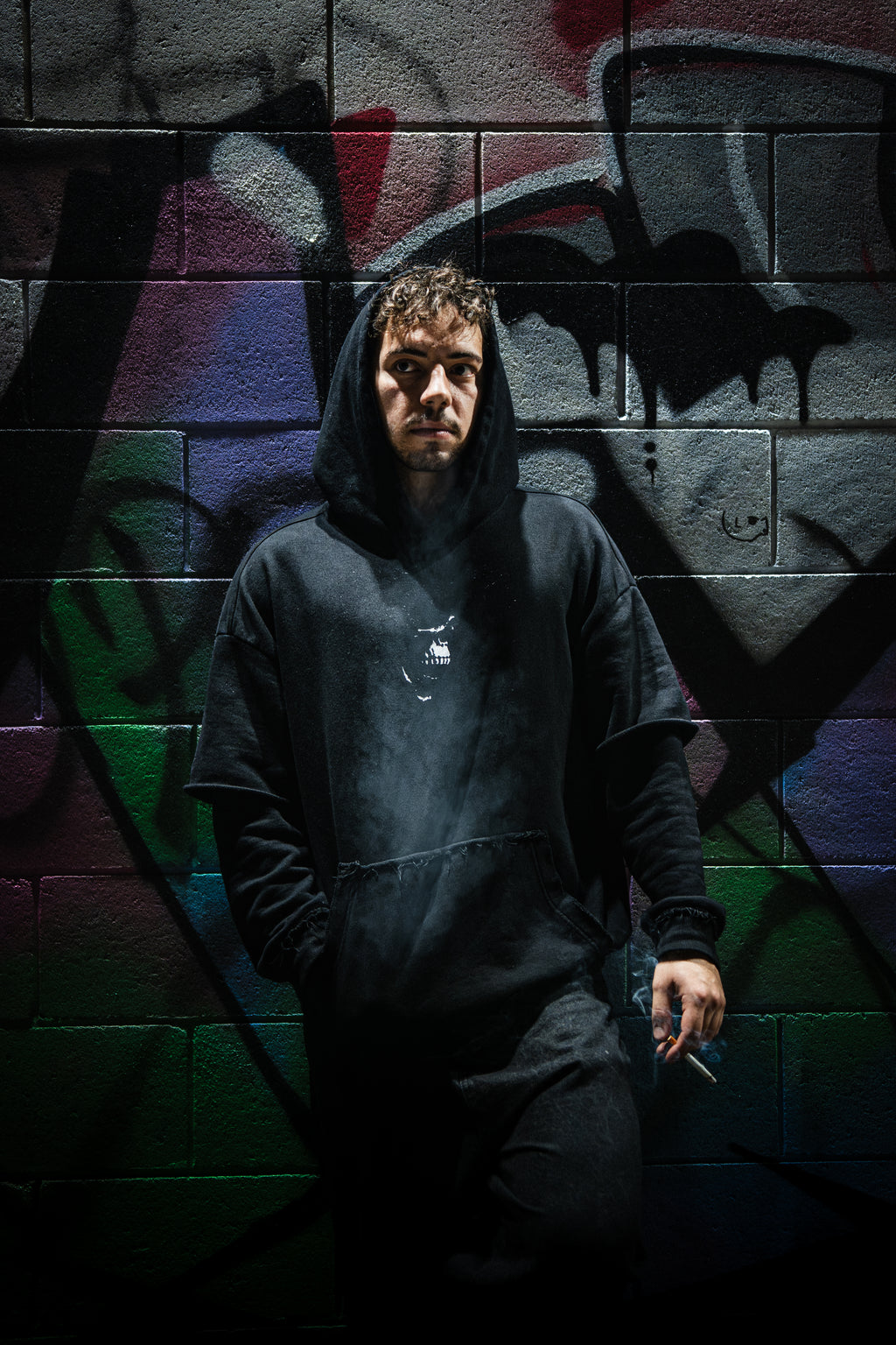 TSK Logo Double-Layered Hoodie