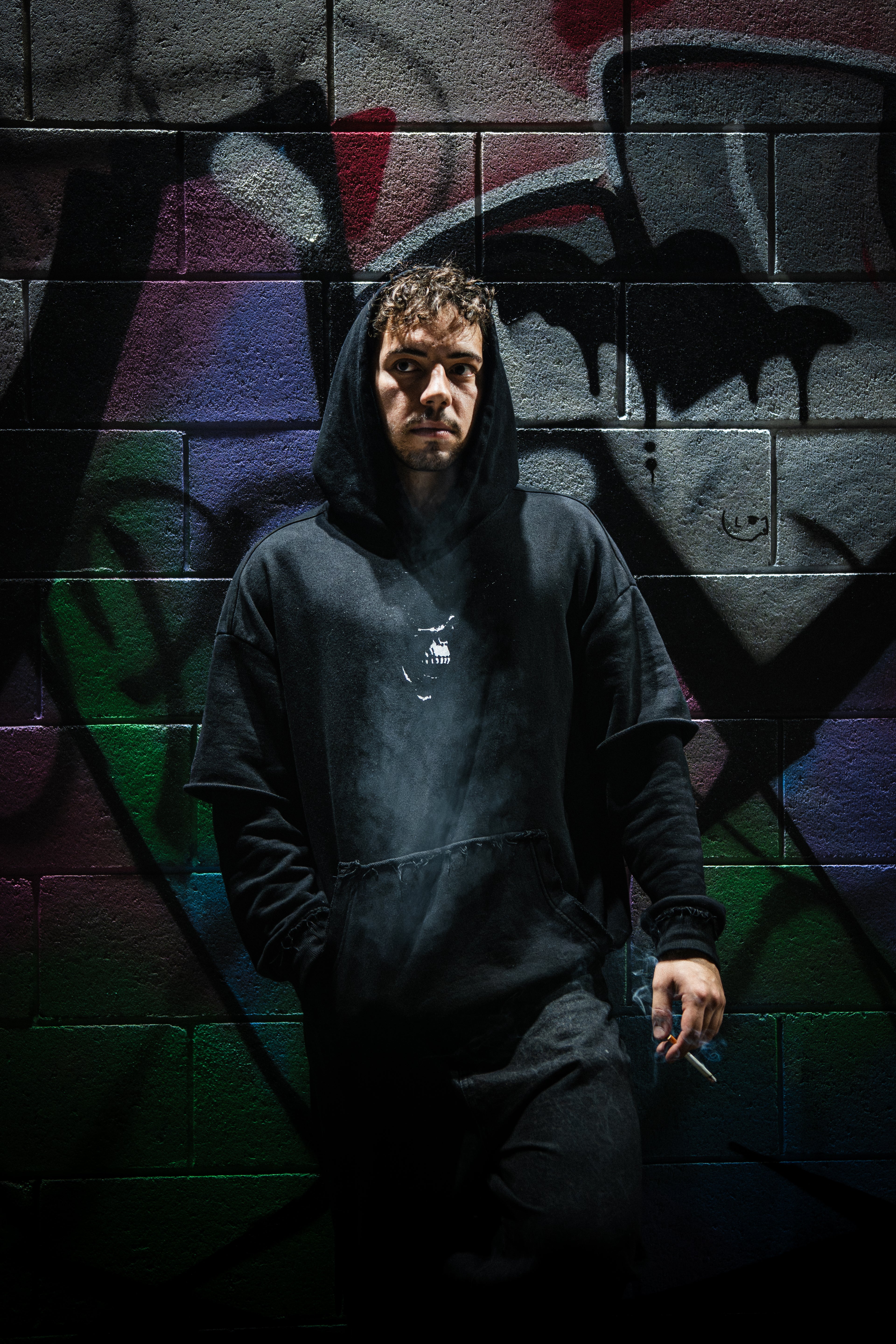 TSK Logo Double-Layered Hoodie