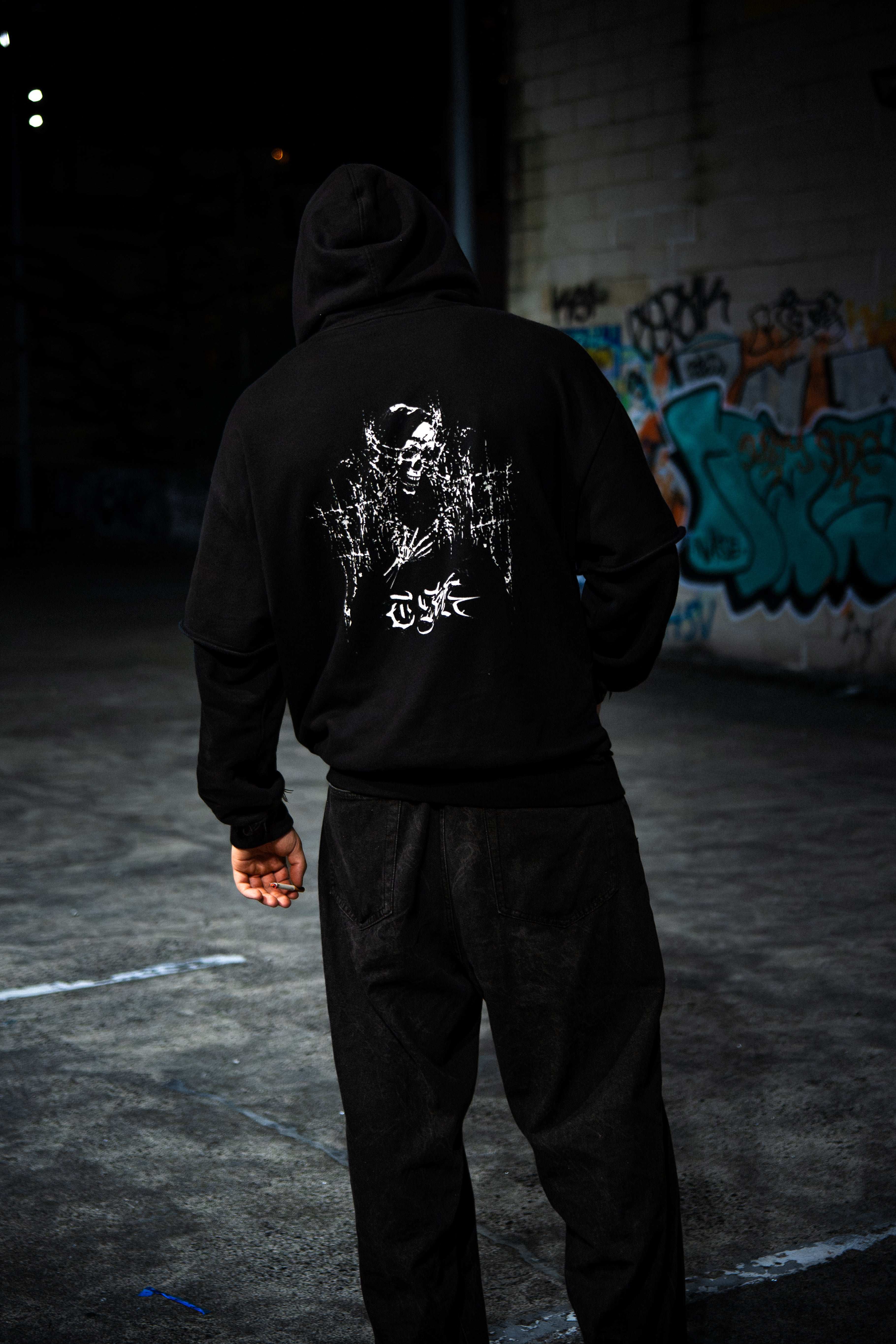 TSK Logo Double-Layered Hoodie