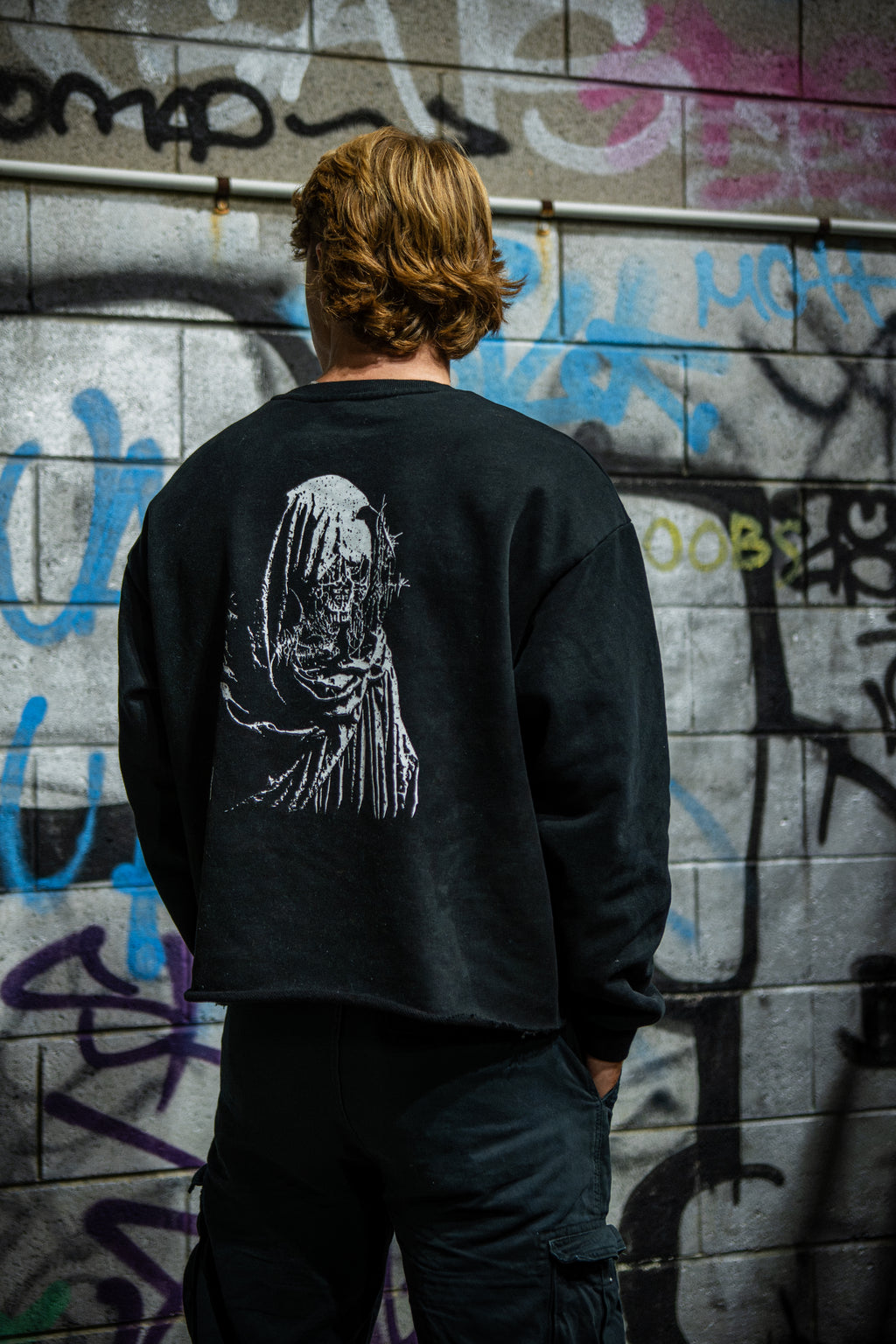 Caliginosity Wide Neck Sweater