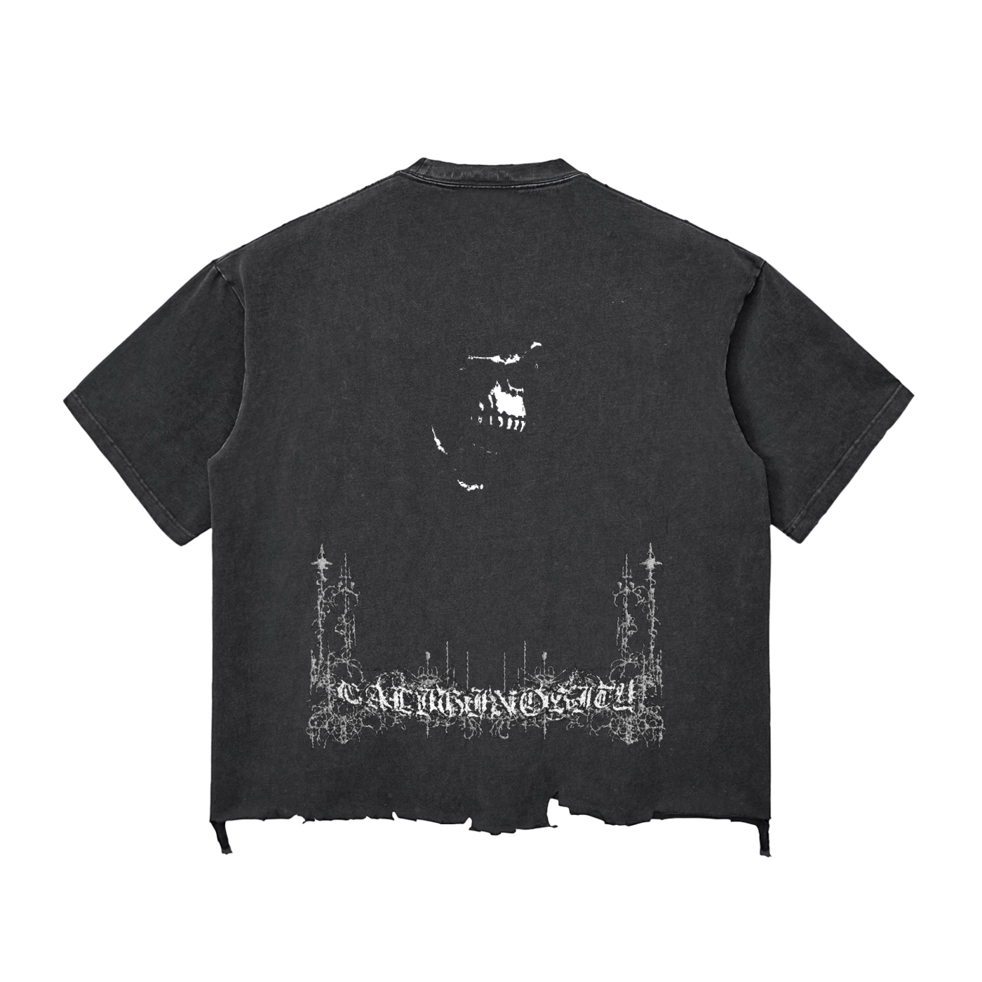 Caliginosity Ripped Boxy Tee